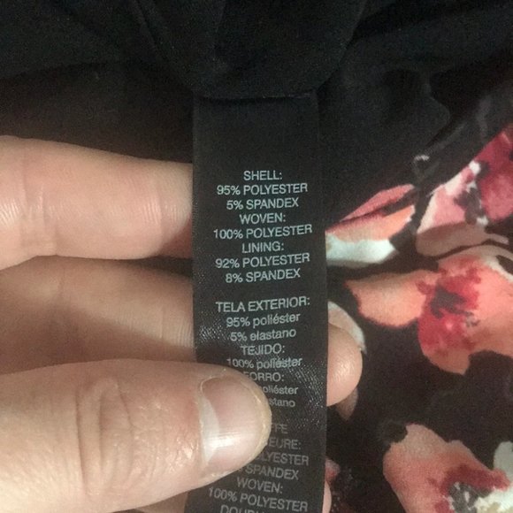 {WHBM} Cold Shoulder Floral Blouson Dress - Picture 9 of 10